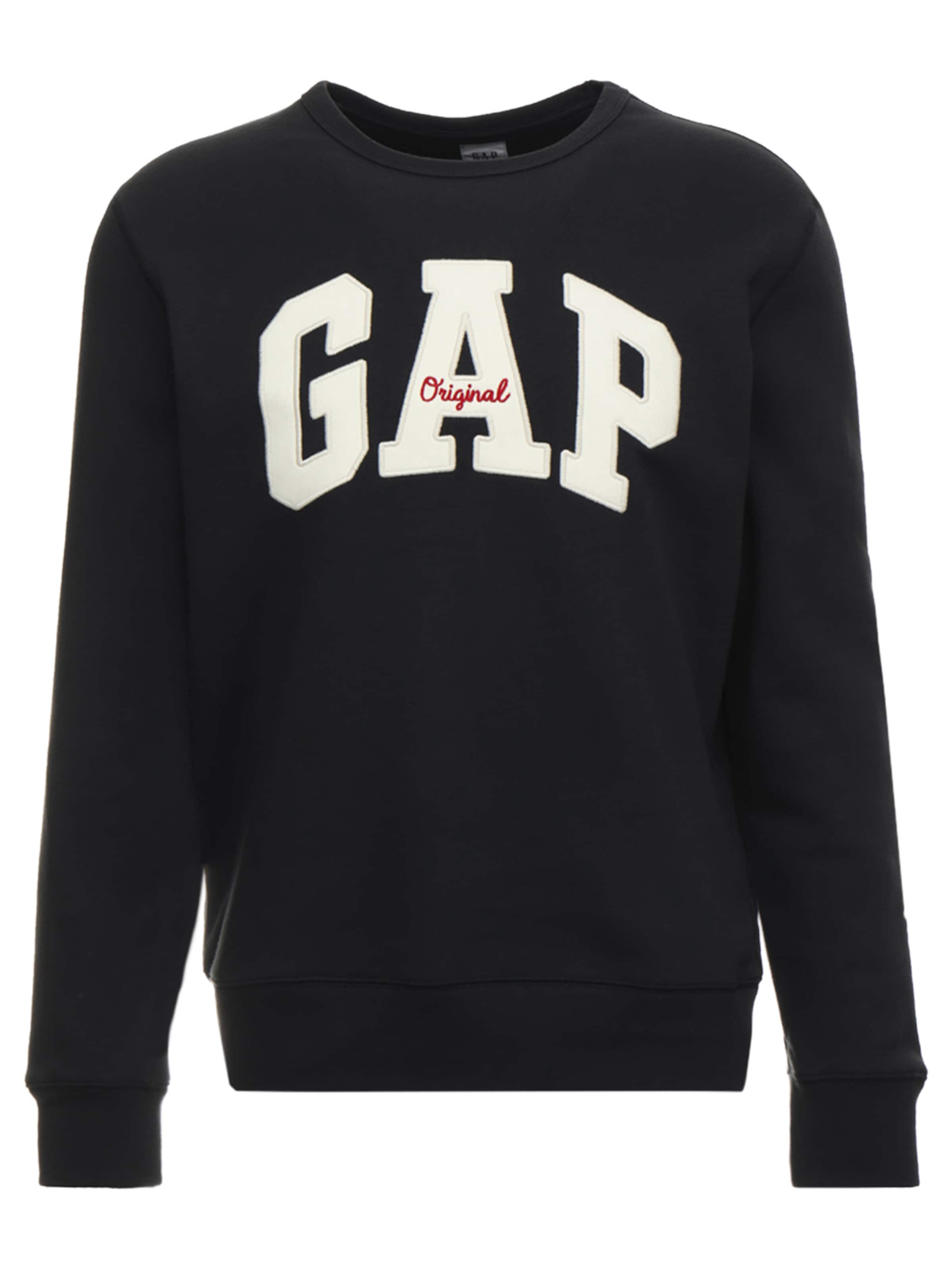 GAP Μπλούζα φούτερ σε μαύρο: μπροστά