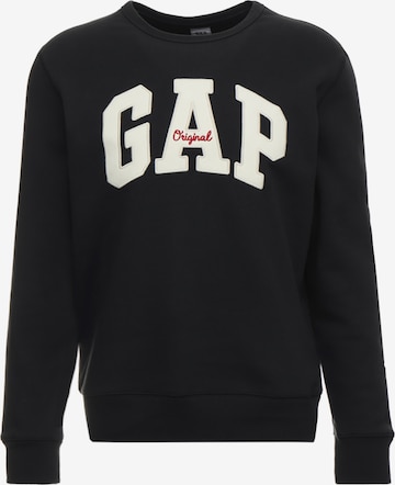 GAP Μπλούζα φούτερ σε μαύρο: μπροστά