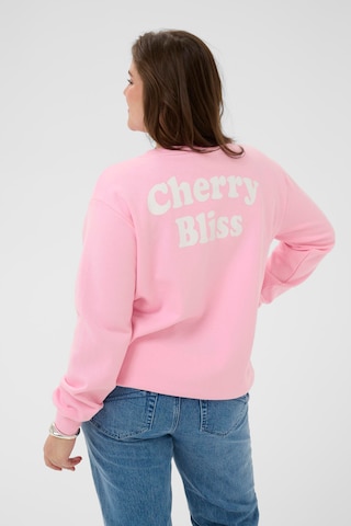 KAFFE CURVE Sweatshirt 'KCmalody' in Roze