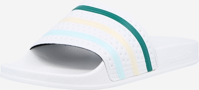 bézs / zöld / menta / fehér ADIDAS ORIGINALS Strandcipő 'Adilette', Termék nézet