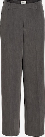 OBJECT Regular Pleated Pants 'Sigrid' in Grey: front