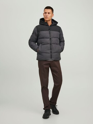 JACK & JONES Winter Jacket 'Chili' in Grey