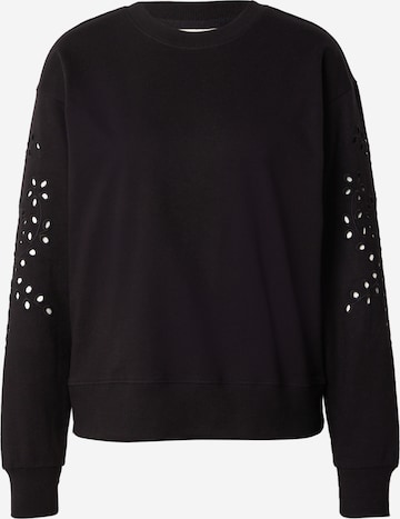 JDYSweater majica 'JDYJINNI' - crna boja: prednji dio