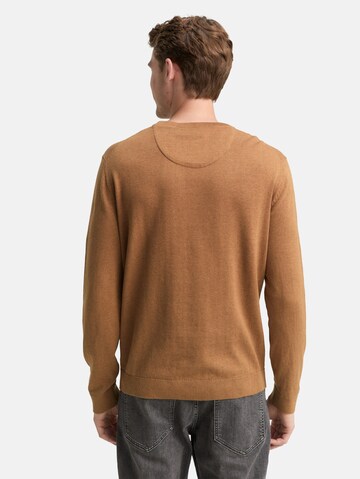 TOM TAILOR Sweater in Brown