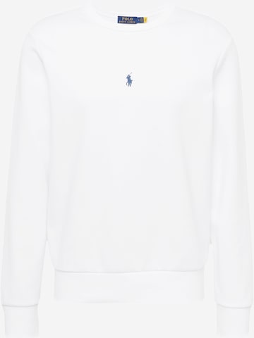 Sweat-shirt Polo Ralph Lauren en blanc : devant