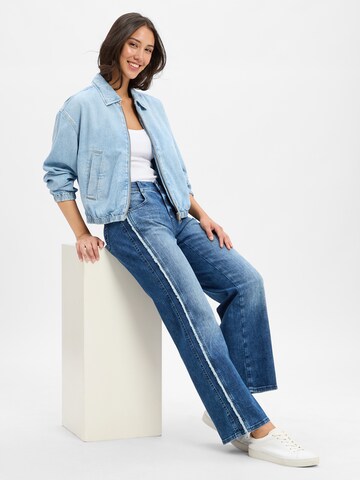 Angels Loosefit Jeans 'Liz Seam Fringe' in Blau