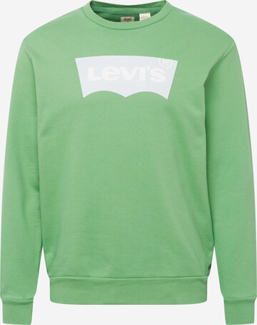 LEVI'S ® Sweatshirt 'Standard Graphic Crew' in Groen: voorkant