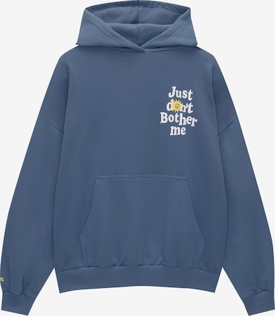 Pull&Bear Sweatshirt in saphir / gelb / weiß, Produktansicht