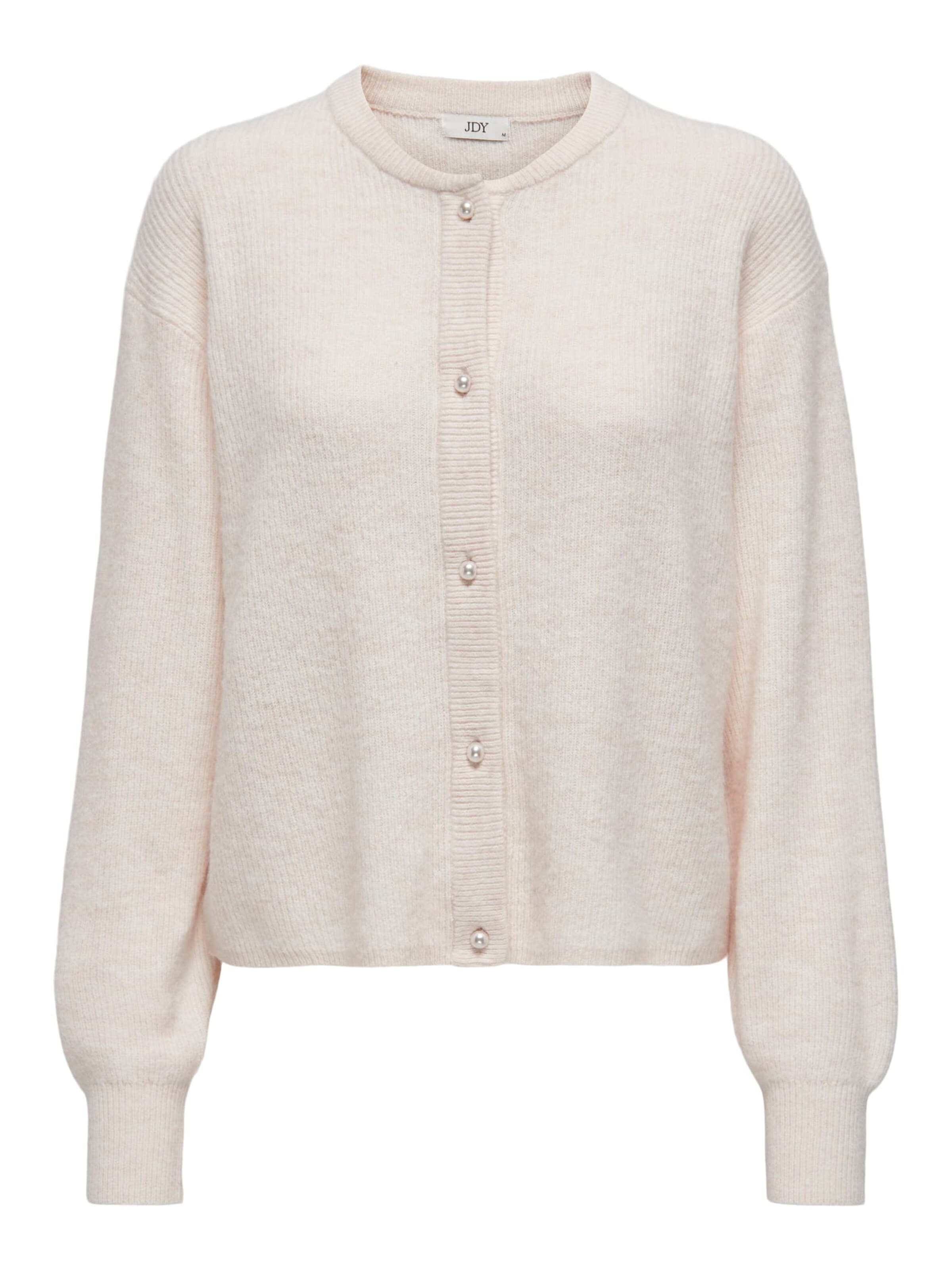 Jaqueline de Yong Knit cardigan 'Lumi' in White: front