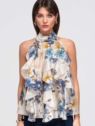 Ombre Bluse‌‌‌‌‌‌‌‌ in Blau