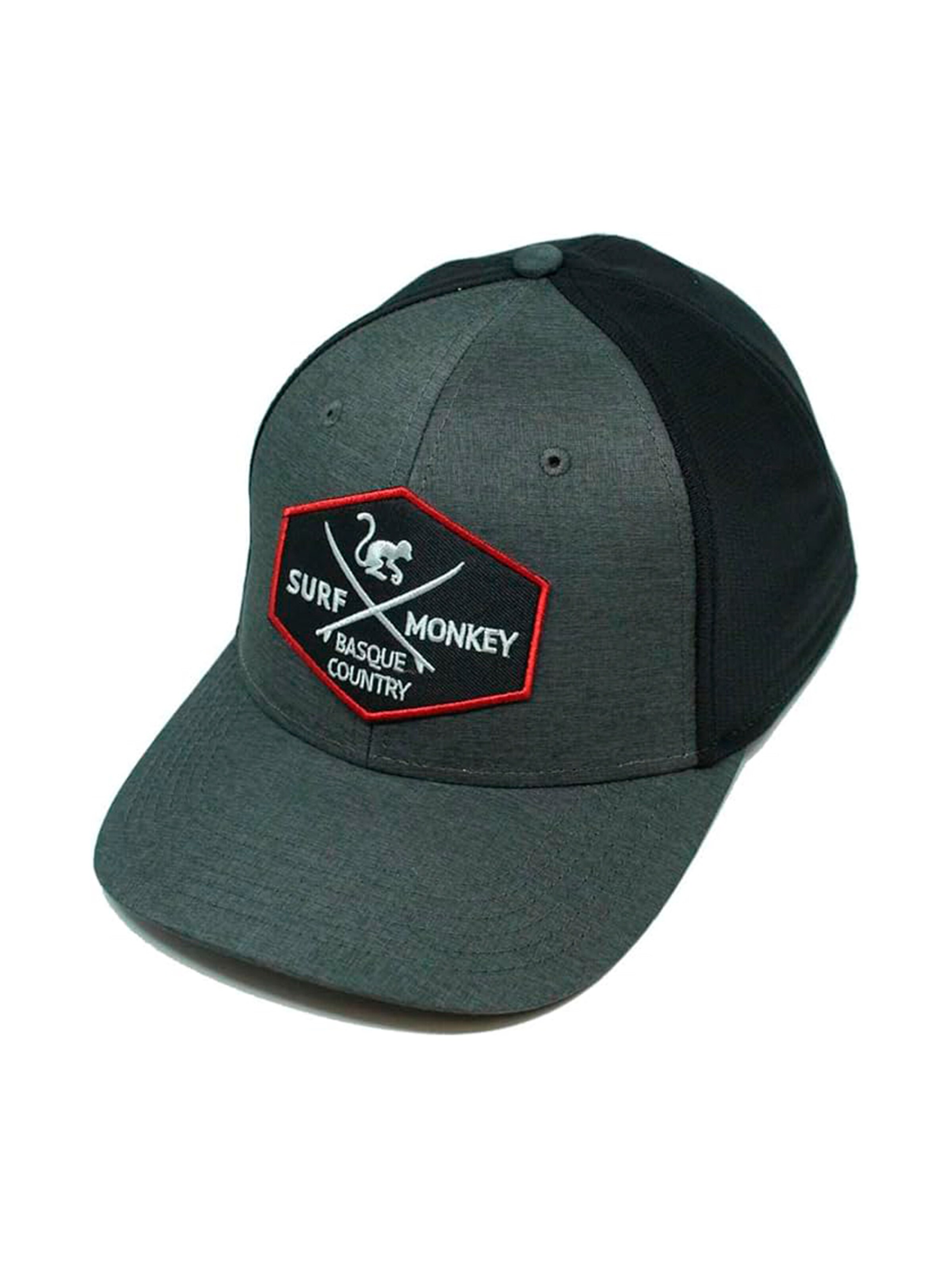 Cappello da baseball sportivo di Surf Monkey in nero