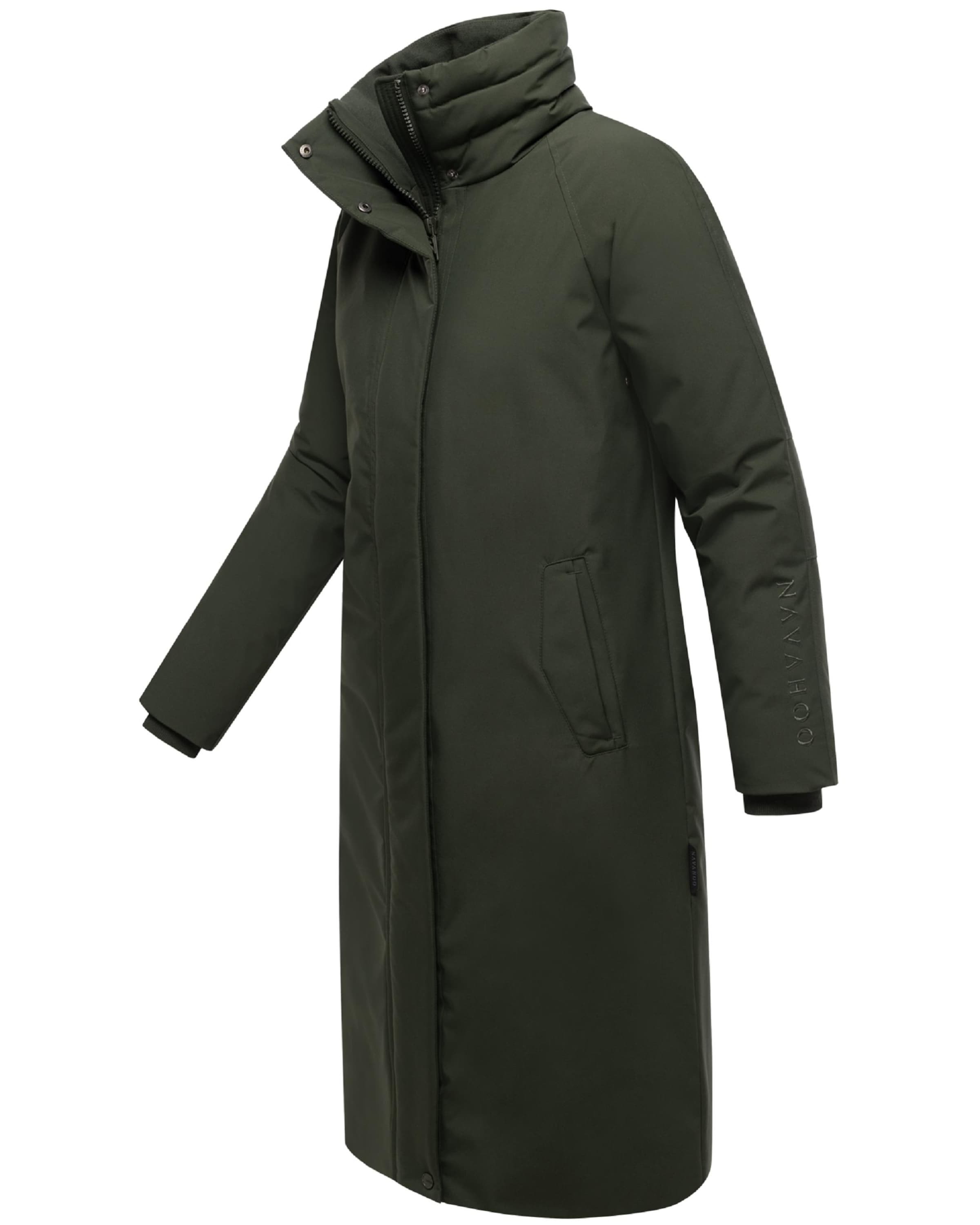 NAVAHOO Winter coat 'Traumblüte 14' in Green