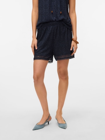 VERO MODA Regular Broek 'VMMaya' in Blauw: voorkant