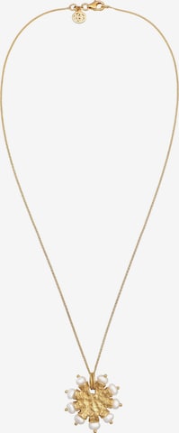 Haze&Glory Necklace 'Sun o Pearl' in Gold: front