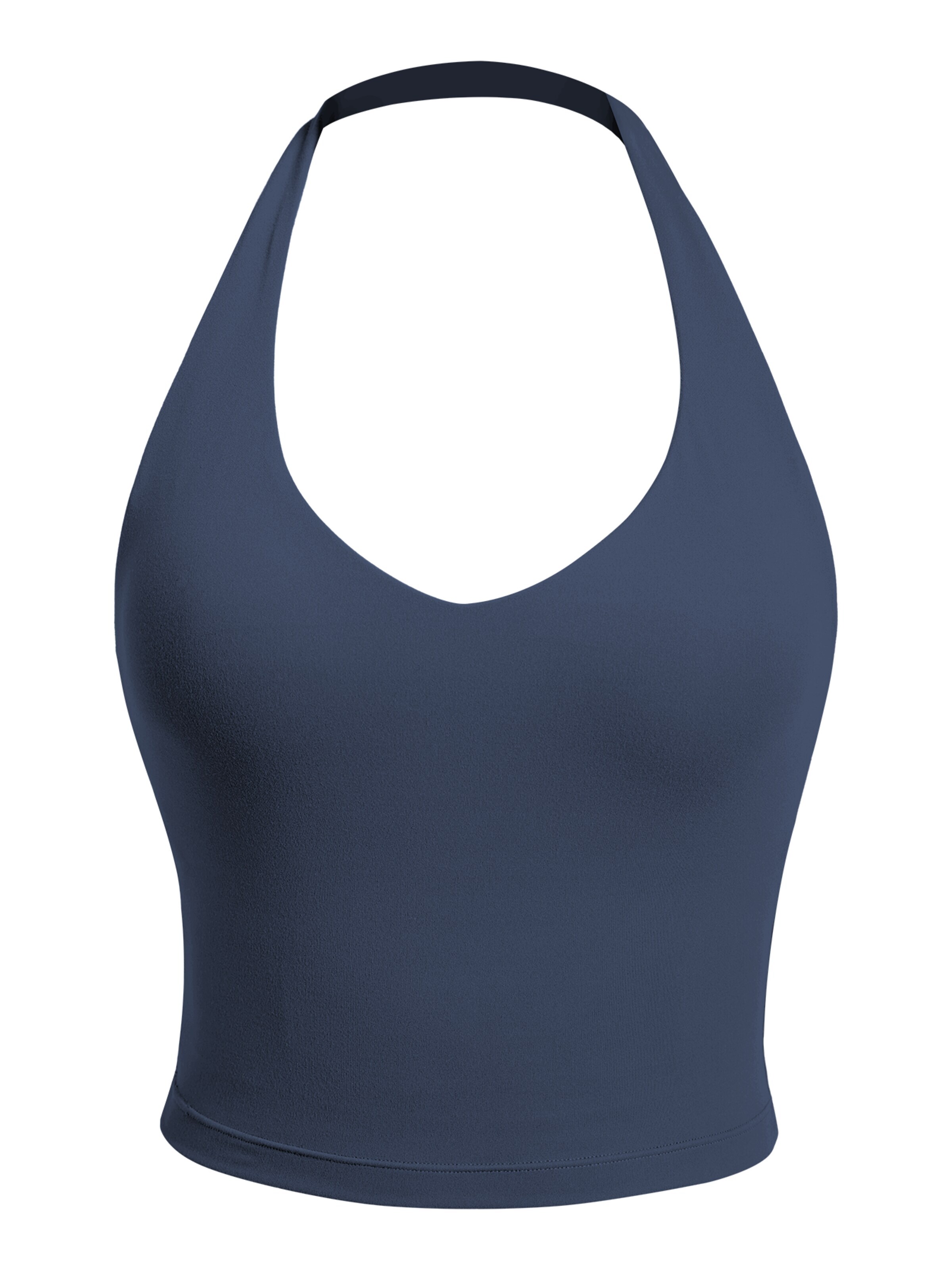 ZAAYO Sports Top 'Women's Halter Backless Sports Top' in Blue: front