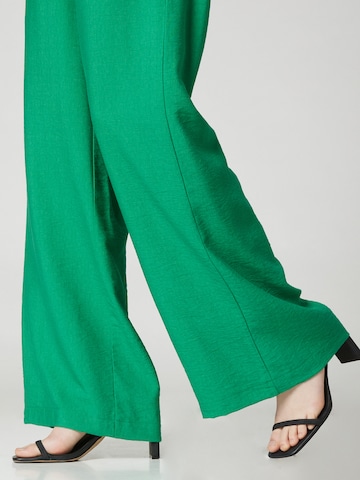 Wide leg Pantaloni 'Kasumi' di Guido Maria Kretschmer Women in verde