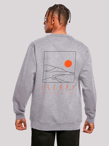 Sweat-shirt 'Escape Discover the World Landscape' F4NT4STIC en gris