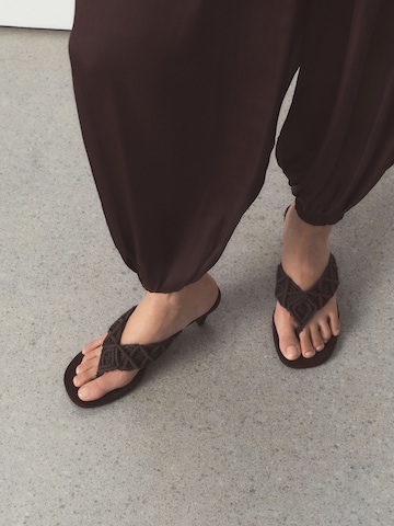 Next T-bar sandals in Brown