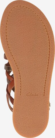 CLARKS Sandale 'Karsea Ankle' in Braun