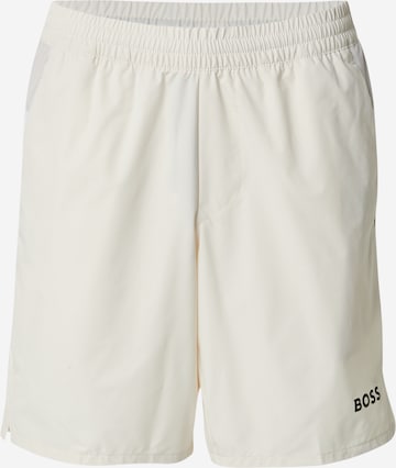 Pantaloni sportivi 'S_T-Match' di BOSS in beige: frontale