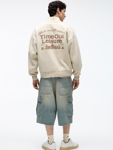 Pull&Bear Sweatshirt in Beige