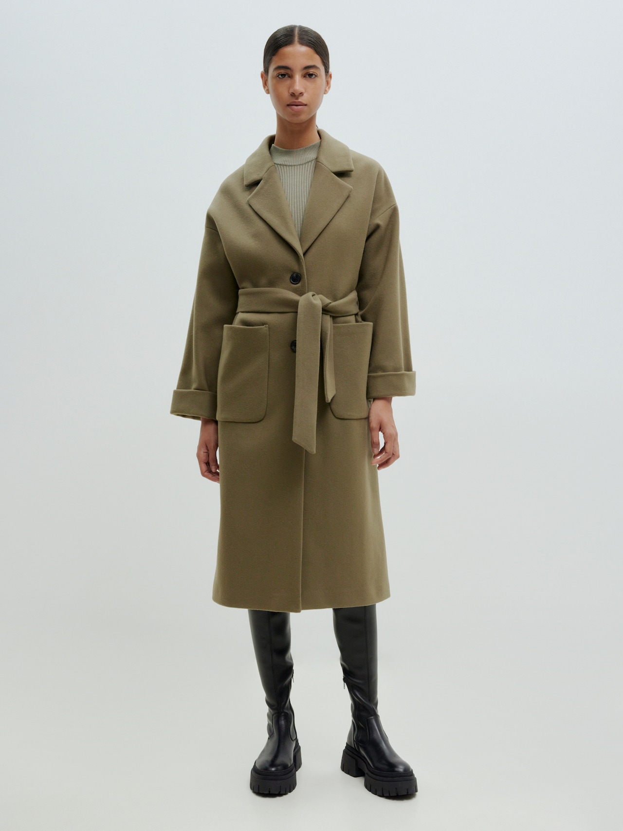 EDITED Produkte Mantel 'Santo' khaki