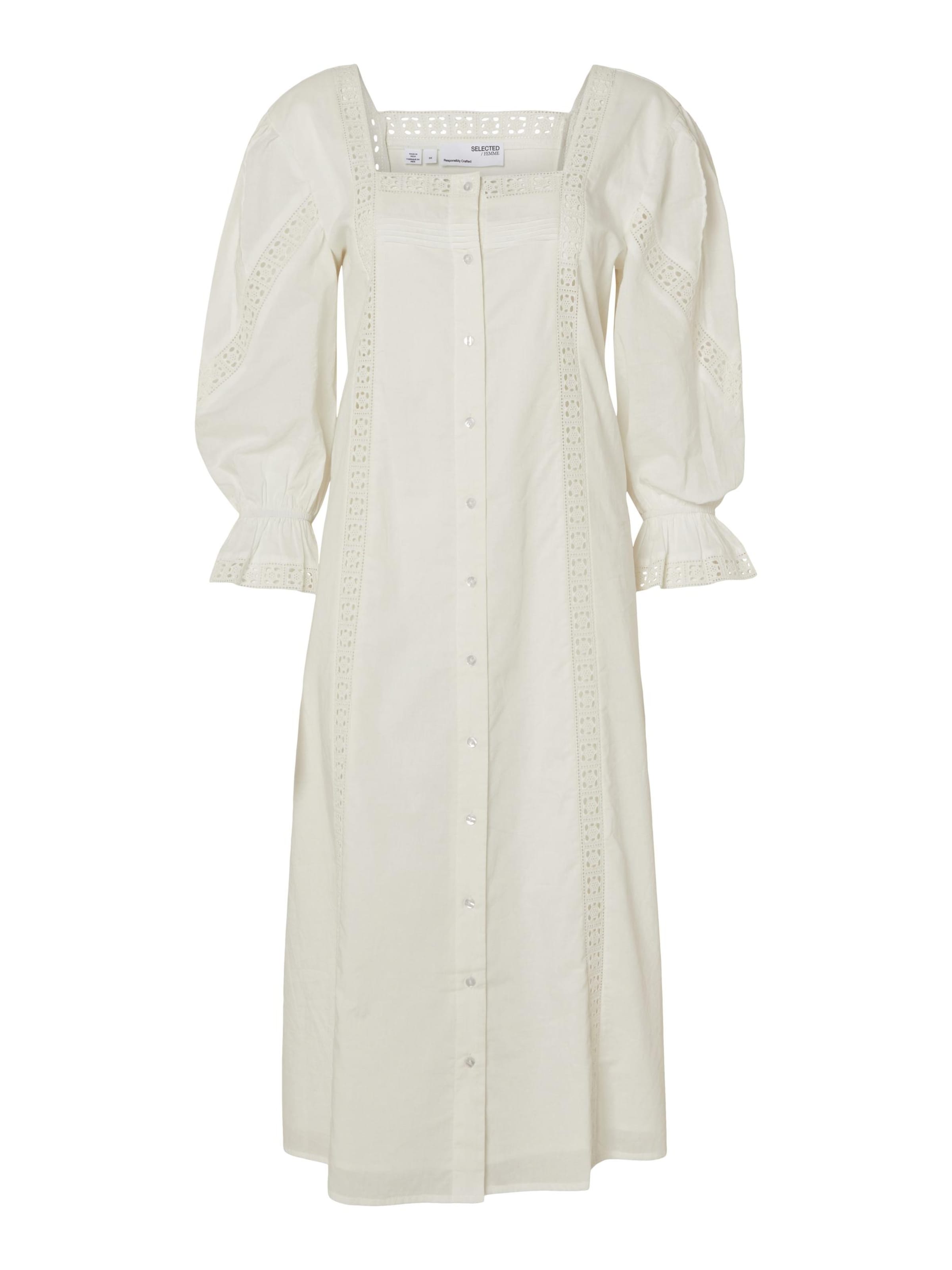 SELECTED Dress 'Selia' in White: front