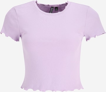 Pieces Petite Shirt in Purple: front