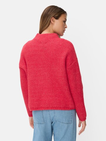 CAMEL ACTIVE Strickpullover mit überschnittenen Schultern in Rot