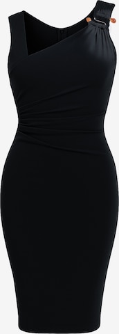 Robe 'Scuba Crepe' GODDIVA en noir : devant