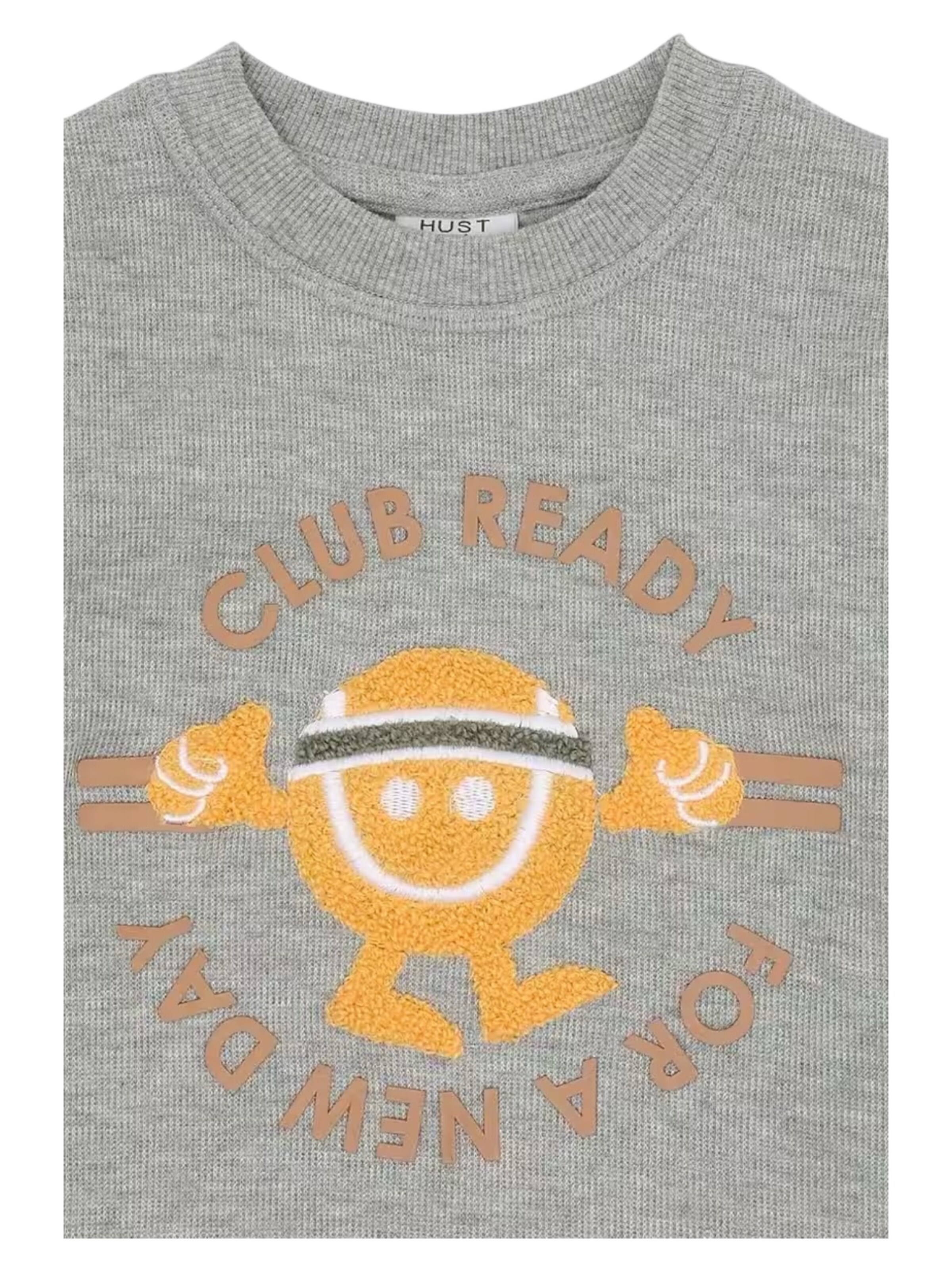 Hust & Claire Shirt 'Hust & Claire Langarmshirt HCSune Tennis'‌‌ in Grau