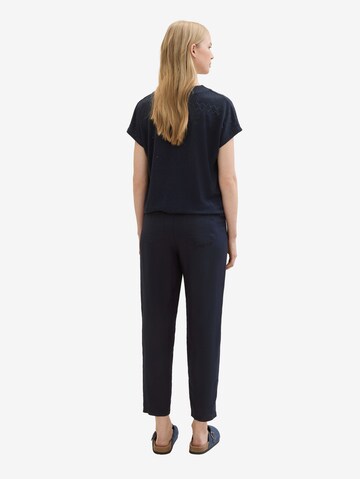 Regular Pantalon TOM TAILOR en bleu