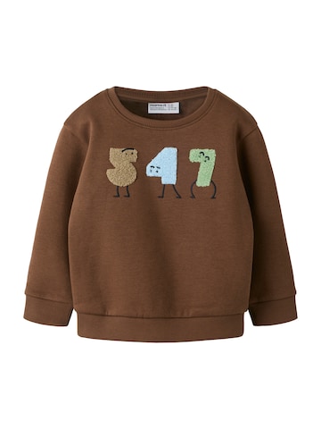 NAME IT - Sweatshirt 'NMMOLAV' em castanho: frente