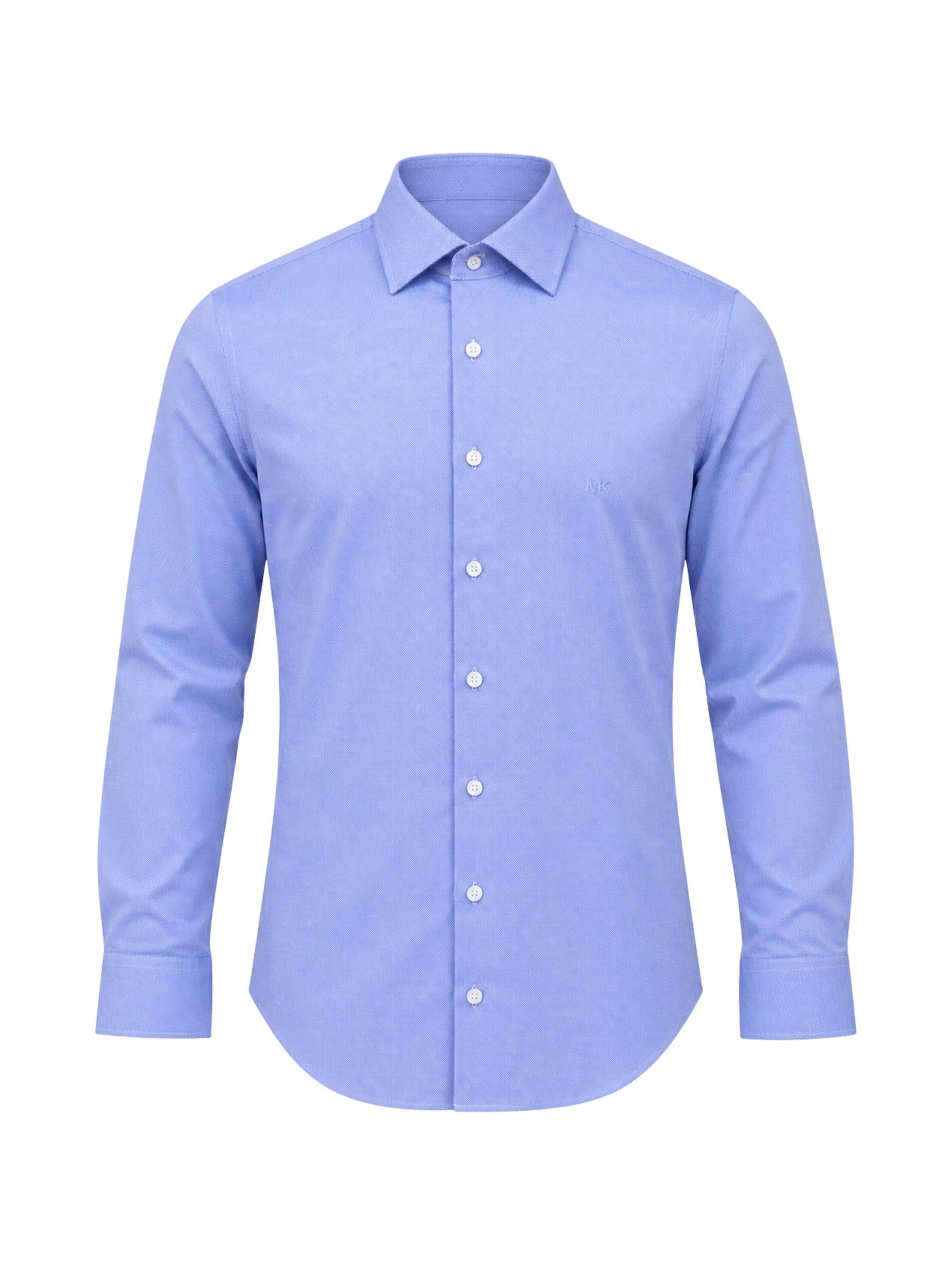 Michael Kors - Camiseta 'MICHAEL KORS ROYAL OXFORD SLIM FIT SHIRT CAMICIA' en azul: frente