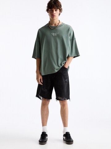 Pull&Bear T-Shirt in Grün