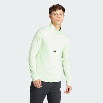 ADIDAS PERFORMANCE - Camiseta funcional en verde: frente