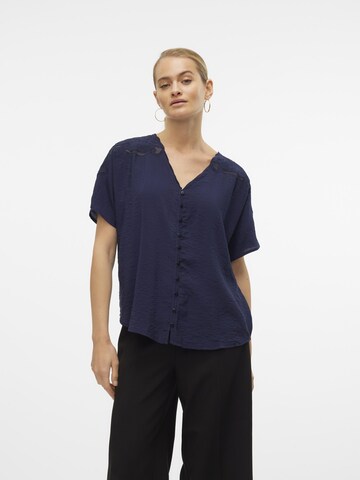 VERO MODA Bluse 'AVERY' in Blau: Vorderseite