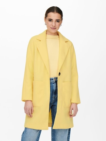 Manteau mi-saison 'Victoria' ONLY en jaune : devant