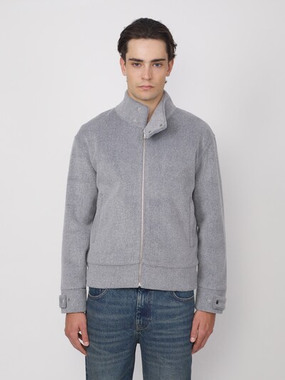 SHAMBLES Übergangsjacke 'Snap-Tab Collar Blouson' in XS in hellgrau, Produktansicht