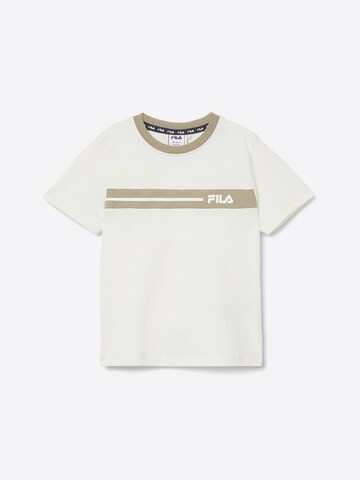 FILA Shirt 'FAVERGA regular graphic t-shirt' in White: front