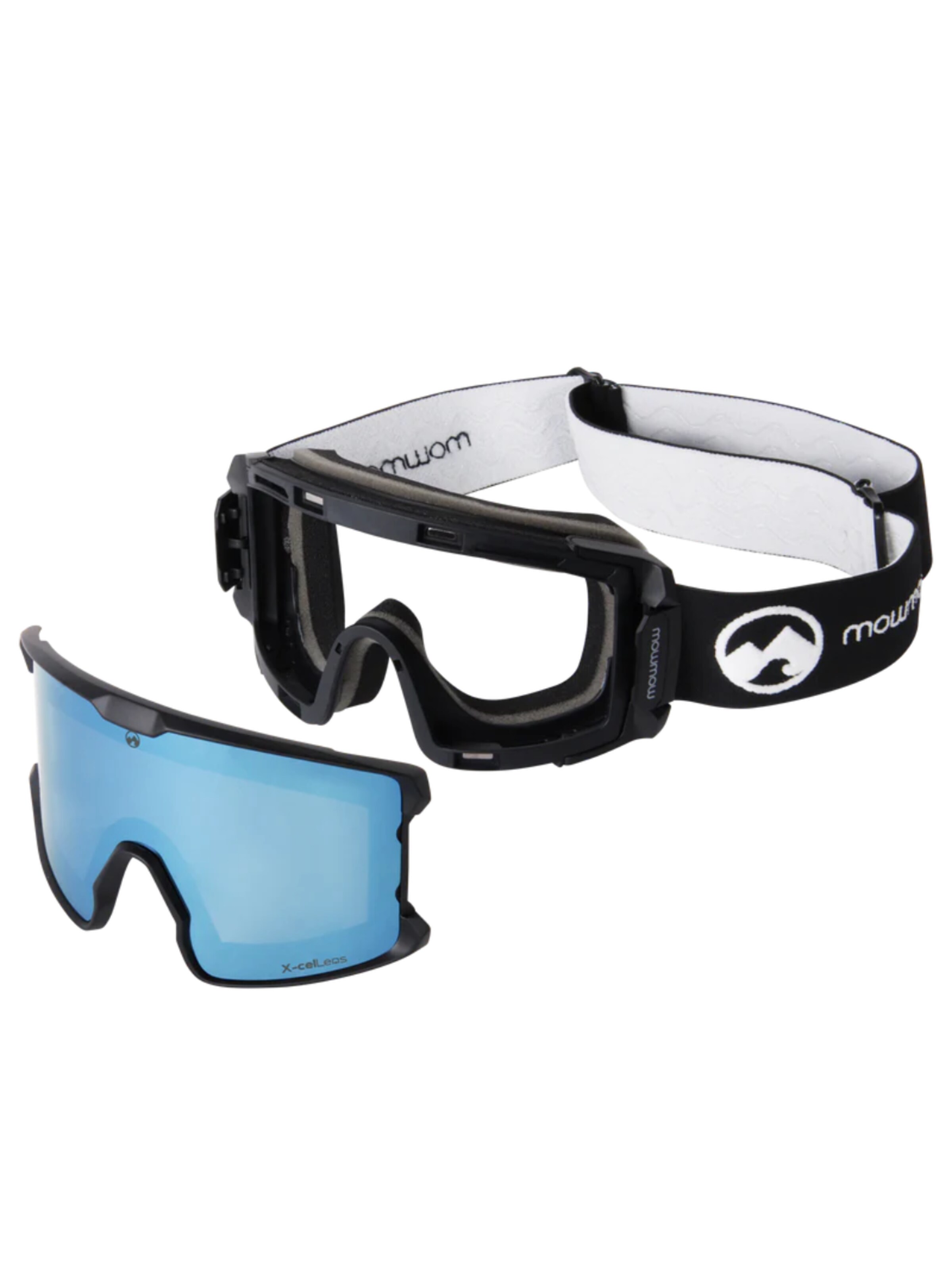 Attrezzatura sportiva 'MowMow LEGEND Ski Goggles - Free Bonus Lens - Magnetic - ECO: Bioresin Frame & Recycled - UV400 - Unisex' di Mowmow in blu