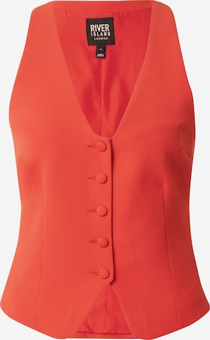 River Island - Colete de fato em vermelho: frente