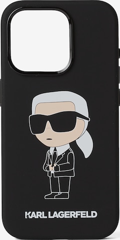 Husă de smartphoneuri de la Karl Lagerfeld pe negru: față