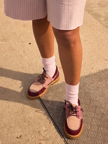 Caval - Mocassins em vermelho: frente