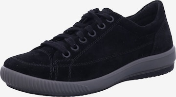 Legero Schnürschuh 'Komfort Schnürschuh Damen 2-000161 0200 Velourleder in schwarz' in Schwarz: Vorderseite