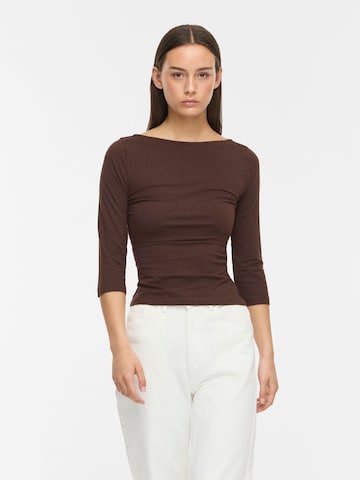 T-shirt 'VIEmilie' VILA en marron : devant