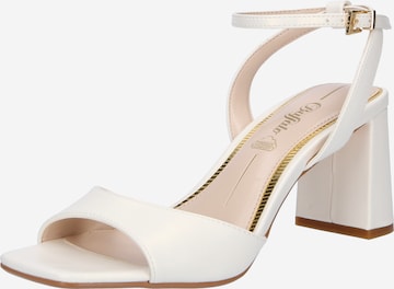 BUFFALO Sandals 'April Neat' in White: front