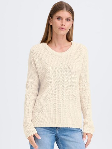 Oxmo Trui 'Kanna' in Beige: voorkant