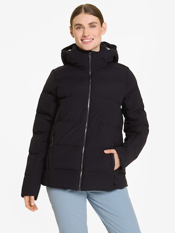 ZIENER Athletic Jacket 'TRAVA' in Black: front