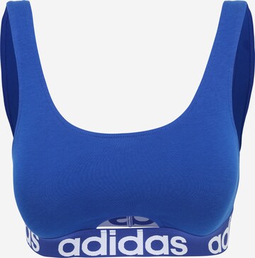 ADIDAS SPORTSWEAR Bustier BH in Blauw: voorkant